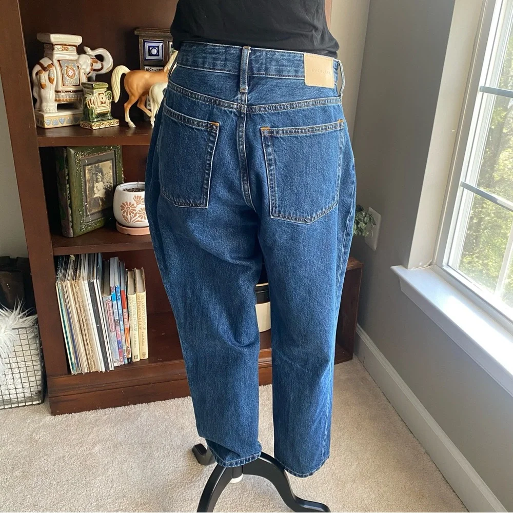 Everlane Cheeky Straight Leg Organic Cotton Classic Blue Denim Jeans 29 EUC